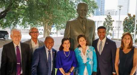 Mayor Turner Joins Family of 36th President & Community Leaders to Dedicate Monuments to Lyndon B Johnson and Apollo I Memorial