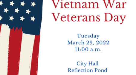 City of Houston Invites the Public to Attend Annual National Vietnam War Veterans Day Ceremony