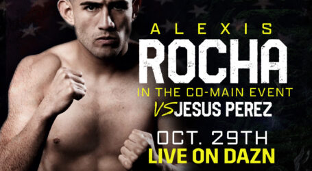 ALEXIS ROCHA TO DEFEND NABO WELTERWEIGHT TITLE AGAINST JESUS PEREZ AS CO-MAIN EVENT FOR DIAZ, JR. VS. ZEPEDA