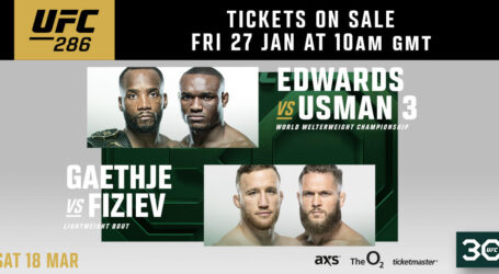 UFC® 286 SEES BRITISH CHAMPION LEON EDWARDS’ FIRST BELT DEFENCE IN HIGHLY ANTICIPATED BOUT WITH KAMARU USMAN