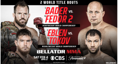 BELLATOR’S FEB. 4 CARD ON CBS LIVE FROM THE KIA FORUM ADDS FOUR FRESH FIGHTS