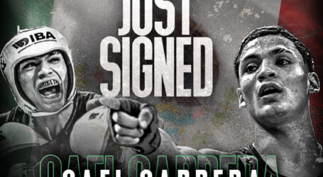 GOLDEN BOY SIGNS MEXICAN BANTAMWEIGHT PROSPECT GAEL CABRERA 