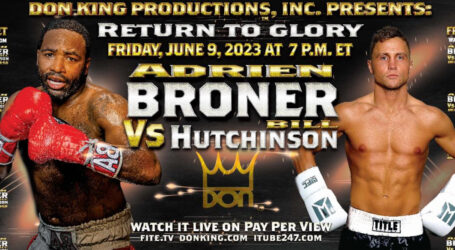 Haynesworth Joins Broner vs. Hutchinson Broadcast Team, June 9