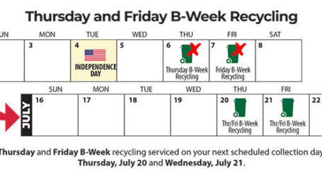 Solid Waste Management Department Independence Day Schedule