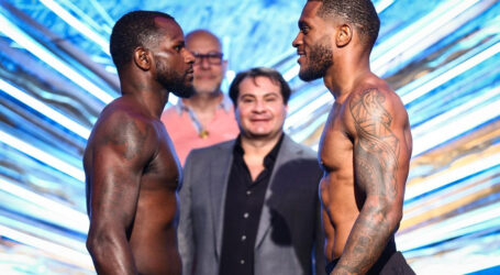 Scoby, Lundy, Ceballo, Bostic Weigh-In Photos from Times Square