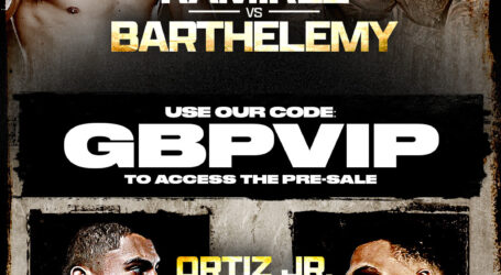 Ticket Pre-Sale Starts NOW for April 27: Ramirez vs. Barthelemy from Fresno, CA’s Save Mart Center