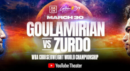 GOULAMIRIAN VS. ZURDO TICKETS GO ON SALE TOMORROW, TUESDAY, MARCH 5