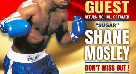 HALL OF FAMER “SUGAR” SHANE MOSLEY TO ATTEND 2024 HALL OF FAME WEEKEND IN “BOXING’S HOMETOWN