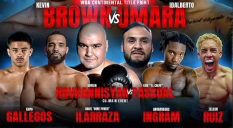 Kevin Brown vs Idalberto Umara Headlines Boxlab Promotions