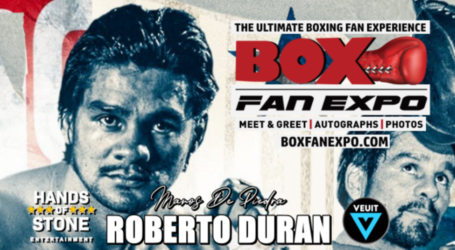 Roberto Duran – Boxing Hall of Famer and Icon – Confirmed for Seventh Annual Box Fan Expo