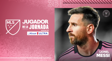 Lionel Messi, delantero de Inter Miami CF es nombrado Jugador de la Jornada 38 de MLS