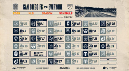San Diego FC Announces 2025 MLS Regular Season Schedule