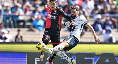 Pumas empata ante Atlas en el Estadio Olímpico