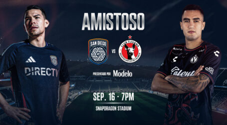 San Diego FC y Club Tijuana anuncian partido amistoso presentado por Modelo el martes, 16 de septiembre en el Snapdragon Stadium