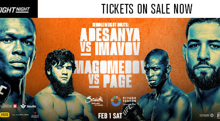 UFC RETURNS TO SAUDI ARABIA WITH A THRILLING MIDDLEWEIGHT MATCHUP