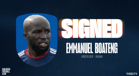 San Diego FC Acquires Winger Emmanuel Boateng from New England Revolution
