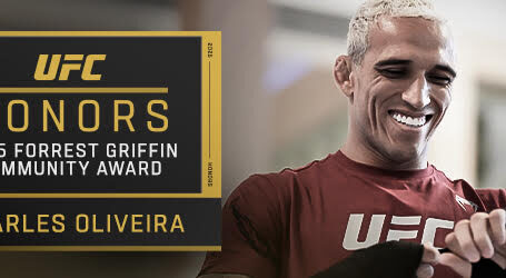 CHARLES OLIVEIRA NAMED 2025 RECIPIENT OF FORREST GRIFFIN COMMUNITY AWARD