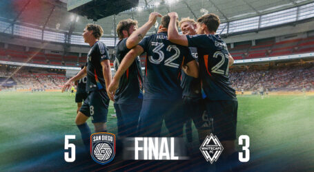 San Diego FC Defeats Vancouver 5–3, Climbs to Top of Western Conference