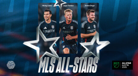 San Diego FC’s Anders Dreyer, Hirving “Chucky” Lozano, and Jeppe Tverskov named to the 2025 MLS All-Star Game Roster