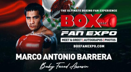 Box Fan Expo announces Marco Antonio Barrera to appear Sept 13
