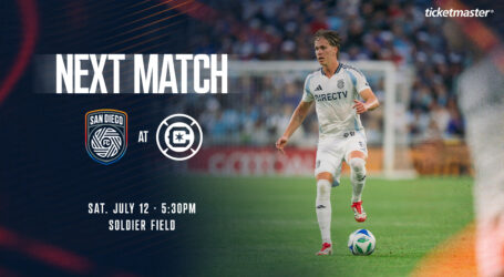 SDFC travels to face the Chicago Fire on Saturday, July 12 at Soldier Field;