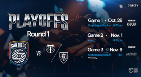 San Diego FC to Play Historic First Playoff Match on Sunday, Oct. 26 at Snapdragon Stadium