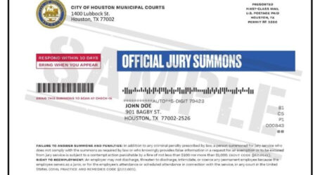 EL DEPARTAMENTO DE LAS CORTES MUNICIPALES DE LA CIUDAD DE HOUSTON ANUNCIA UN NUEVO SISTEMA DE GESTIÓN DE JURADOS