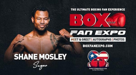Three Division World Boxing Champ «Sugar» Shane Mosley to appear at Box Fan Expo May 2 in Vegas
