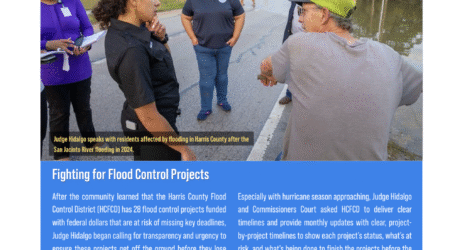 Fighting for Flood Control Projects in Harris County