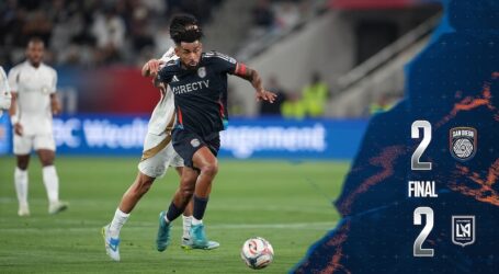San Diego FC plays to a 2-2 draw against LAFC at Snapdragon Stadium